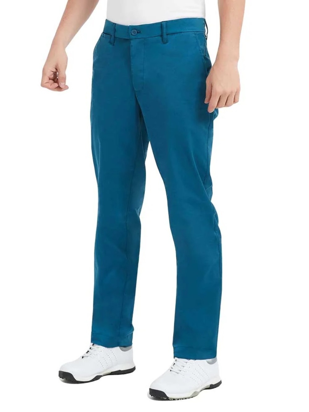 LESMART Men’s Luxury High End Golf Pants Blue Coral Chino 34 NWT, ‼️MSRP $325